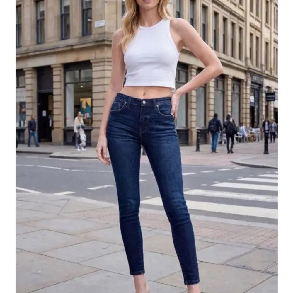 Artemis Vintage High Rise Full Length Skinny Jeans